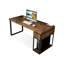 Bureau de direction rectangulaire en bois massif noyer avec tiroirs-2010894893-2010894883