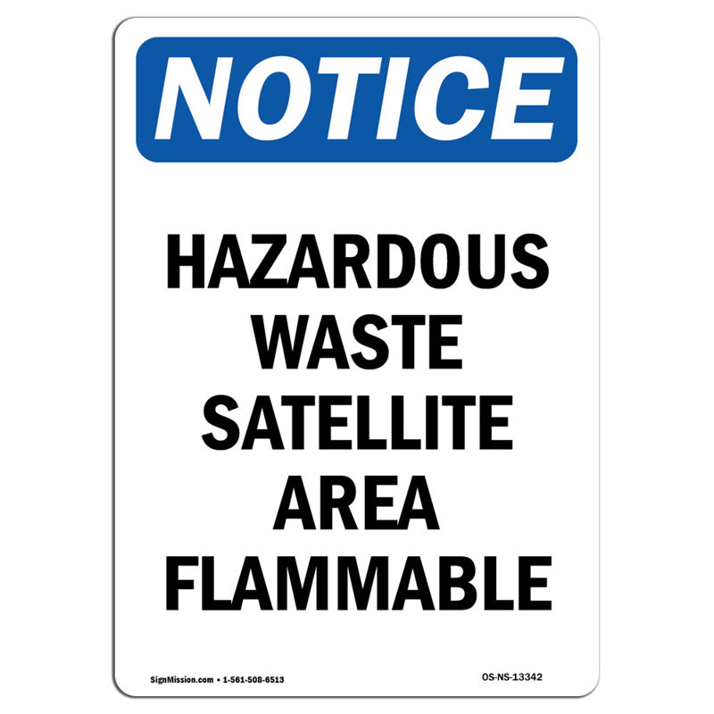 Panneau d’inflammabilité pour déchets dangereux