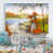 Toile avec cadre flottant blanc