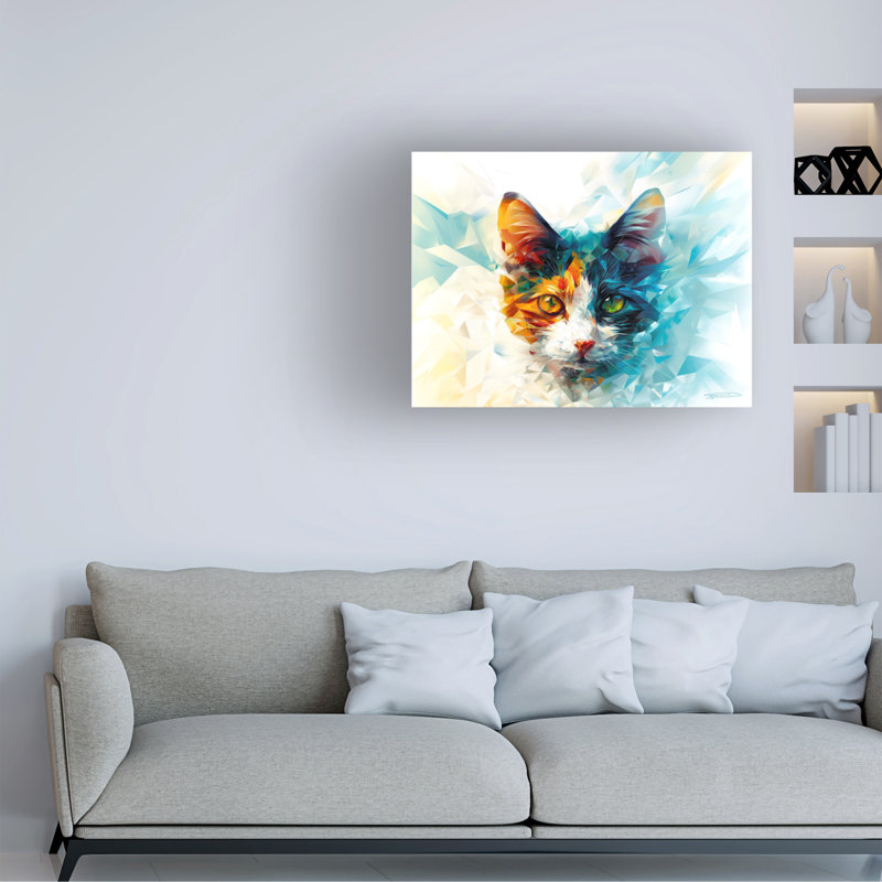 Art sur toile Shawna Stewart Prism Calico, H 35 po x l 47 po