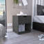 19.7-Inch High Nightstand End Table With Open Storage Shelf