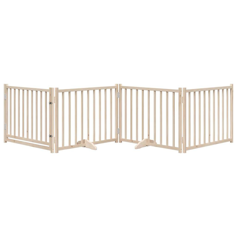Talala Solid Wood Dog House Door, Beige, 60cm H x 320cm W x 2cm D