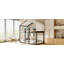 Lit superposé simple en bois avec tente-124917814