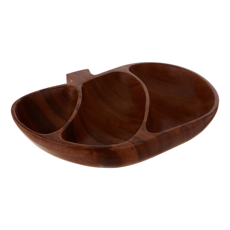 Alpen Home Flaherty Wood Divided Serving Dish