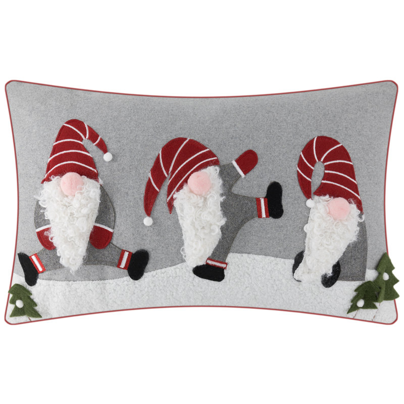Housse de coussin en polyester Paoli Pom-poms