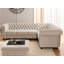 Chesterfield Corner Sofa L-Shape with Sleeping Function Cleo Blink in Velvet with Crystal Tufting-137161658-137161660
