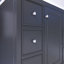 Meuble-lavabo noir 36 po