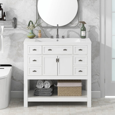 Meuble-lavabo 36 po avec lavabo supérieur