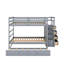 Full Over Full Bunk Bed With Trundle And Staircase-1191014505