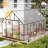 10X16 FT Walk-In Polycarbonate Greenhouse With Aluminum Frame, Lockable Door & Ventilation Window, Green House For Outdoors-128779085