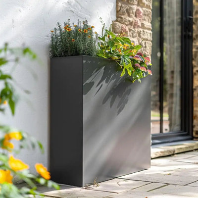 Reny Galvanised Zinc Trough Planter