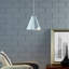 Luminaire suspendu moderne Millie White Midcentury
