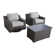 Menkar Wicker Fully Assembled 2 - Person Seating Group with Cushions