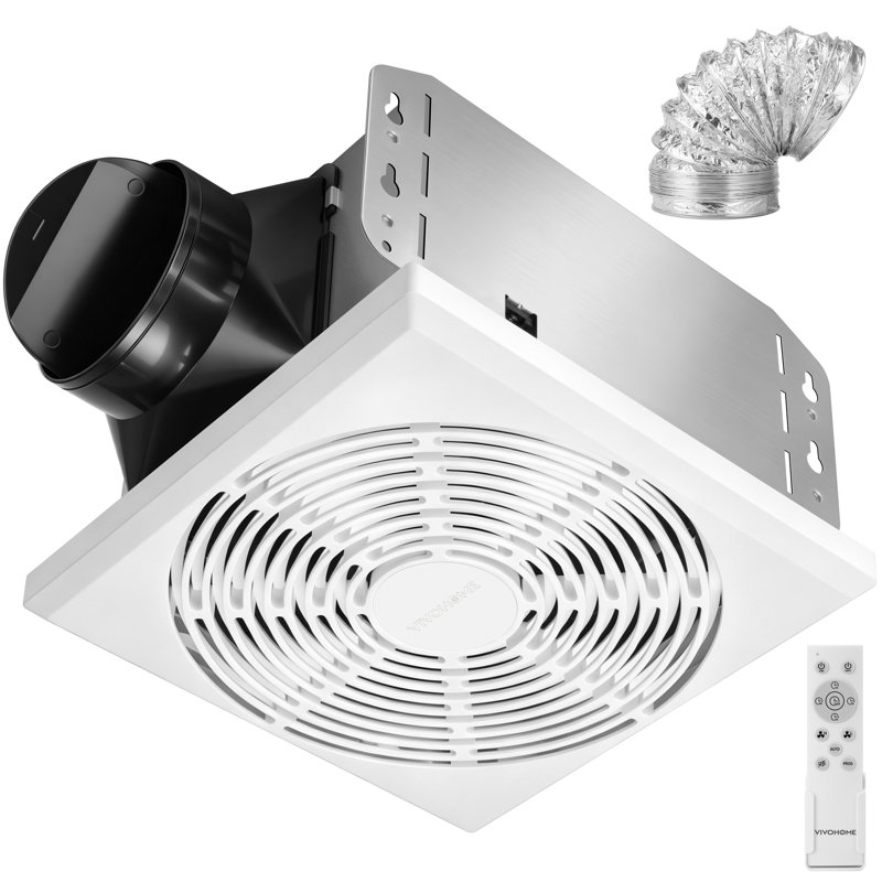 Ventilateur d'extraction de salle de bain 80/110 CFM avec capteur d'humidité, minuterie et télécommande