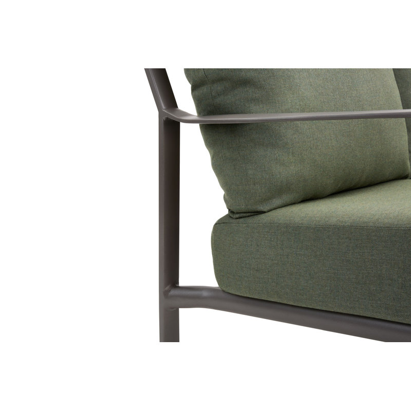 Outdoor 2 - Seat Loveseat, Green, Brown