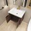 Meuble-lavabo simple 23,6 po avec plateau en résine Hajera-1591501725