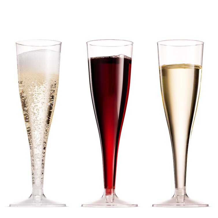 Personalized Plastic Champagne Flutes (set of 50)