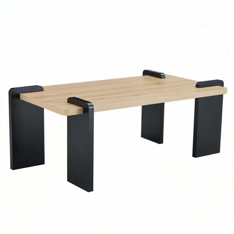Table basse en panneau de fibres à densité moyenne, Bois naturel