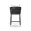 Tabouret de patio en teck avec coussin-99425542-120796948-120796949