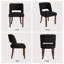 Chaise d'appoint rembourrée en bois massif-877271107