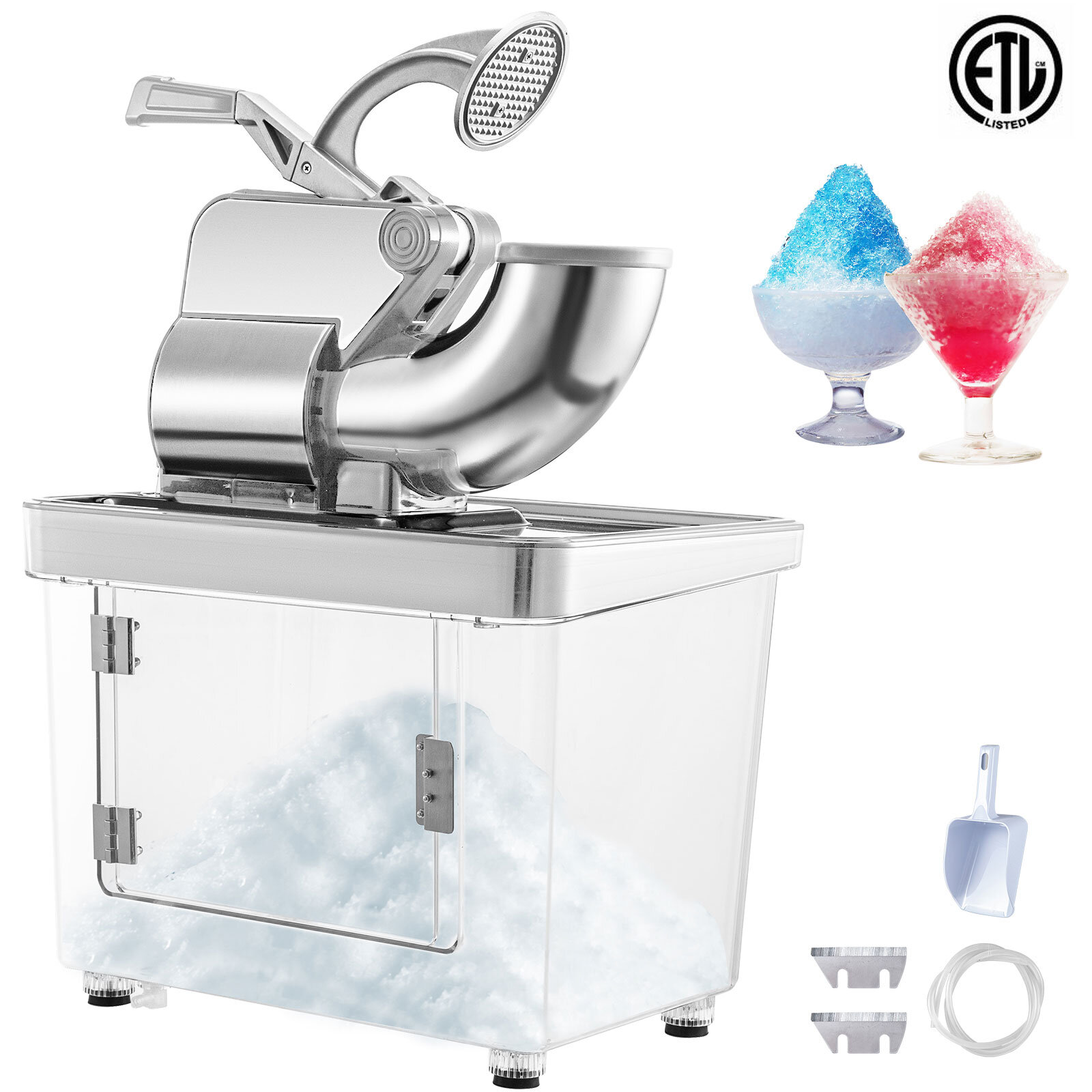 LIVIVO Stylish Electric Crushed Ice Maker - Ice Crusher Slush Machine Ideal  for Slushies, Cocktails & Smoothies for Home Use