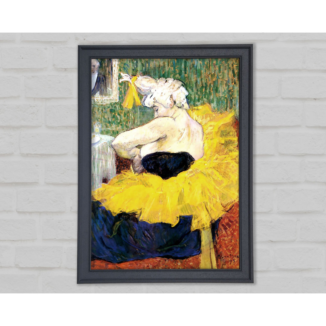 Gerahmtes Leinwandbild Toulouse Lautrec the Clowness Cha U Kao