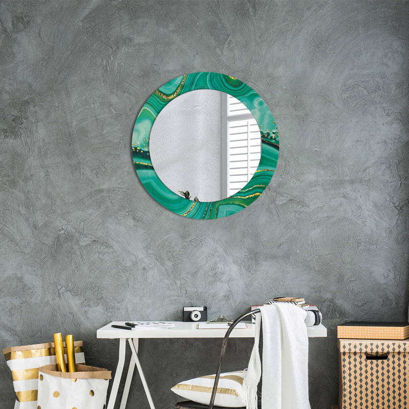 Huldar Glass Flat Wall Mirror, 60cm H x 60cm W