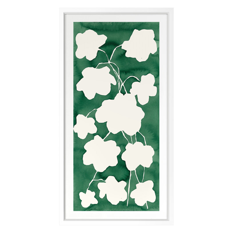 Geranium in Emerald Framed Graphic Art