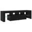 TV Cabinets 3 Pcs Black Oak Engineered Wood-1090302627