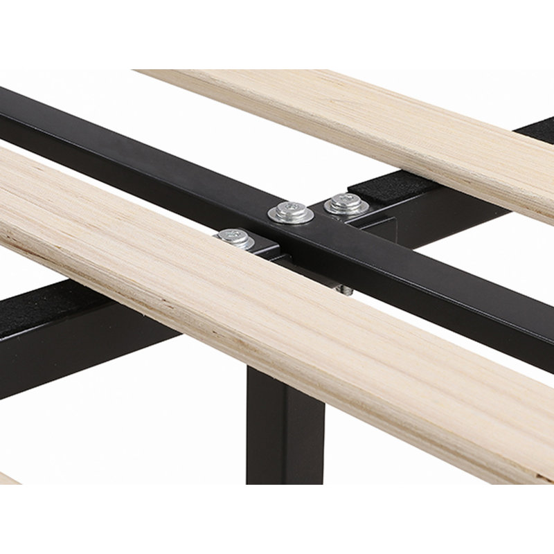 Lit moderne, cadre de lit, lit plateforme tapissier moderne avec tête de lit à oreilles, cadre de lit en velours avec support en lattes de bois, assemblage facile, aucun sommier tapissier requis