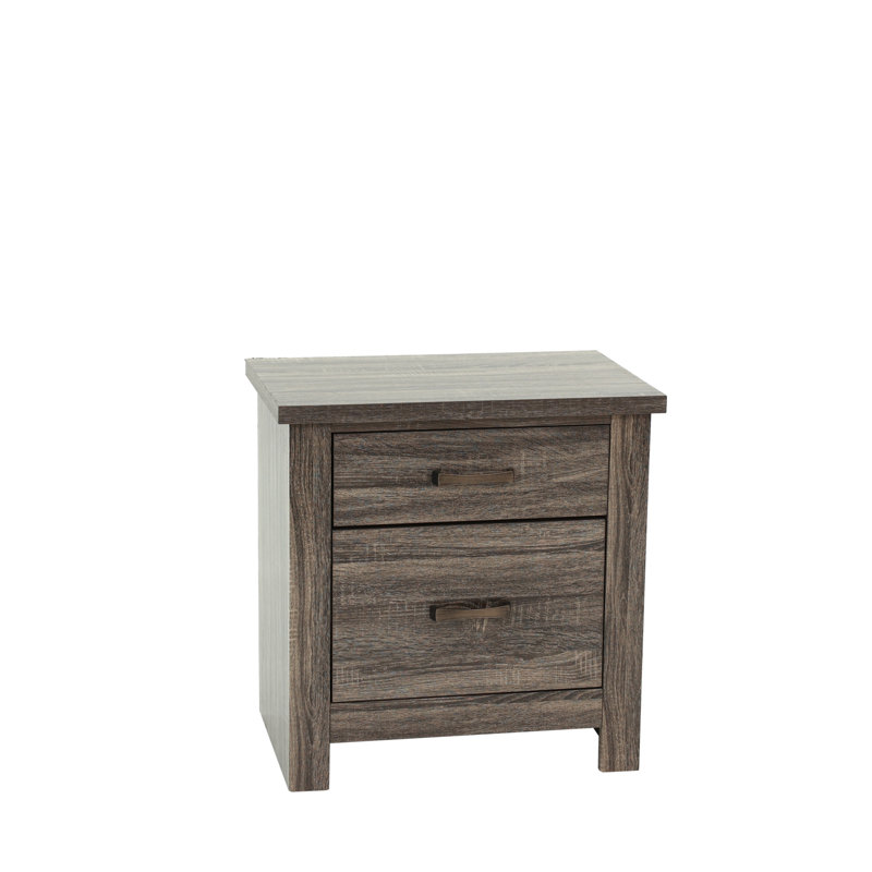 Table de chevet en chêne gris