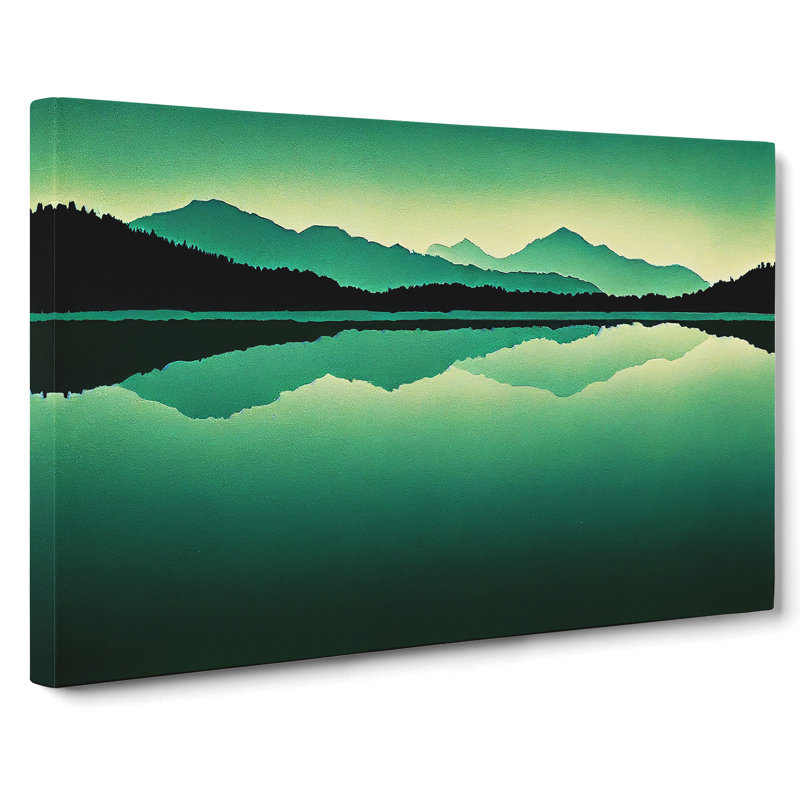 Mountain Lake Reflections - Wrapped Canvas, 35cm H x 50cm W x 3cm D