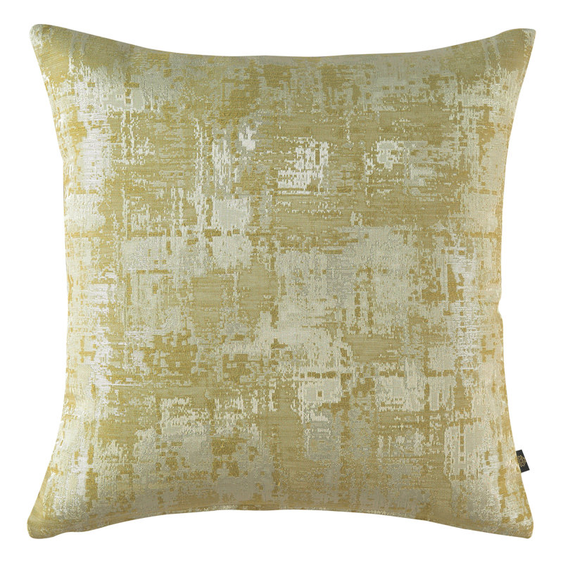 Housse de coussin en polyester tissé avec fermeture à glissière classique de 2 pièces (taille: 18 x 18 pouces), Beige