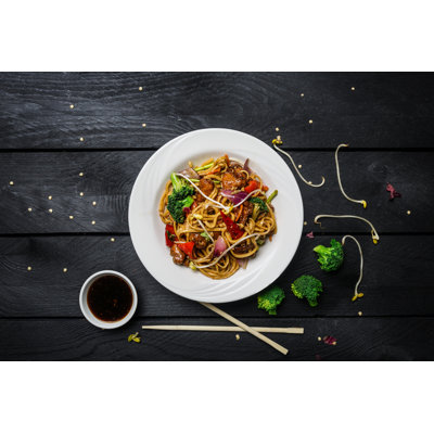 Stir Fry Noodles by Yegor Karavaitsev - Wrapped Canvas Print