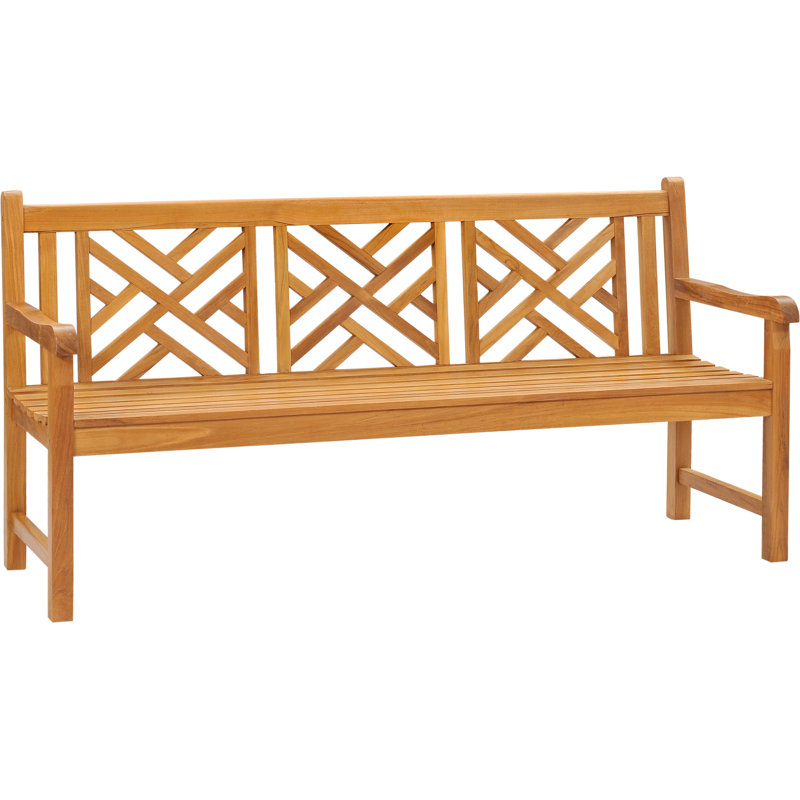 Acworth Outdoor Teak Bench, 71" W x 26" D