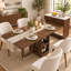 41-Inch Foldable Dining Table, Extendable Dining Table,2-4 People
