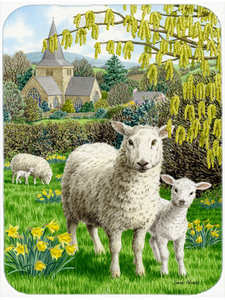 East Urban Home Sheep Glass Cutting Board