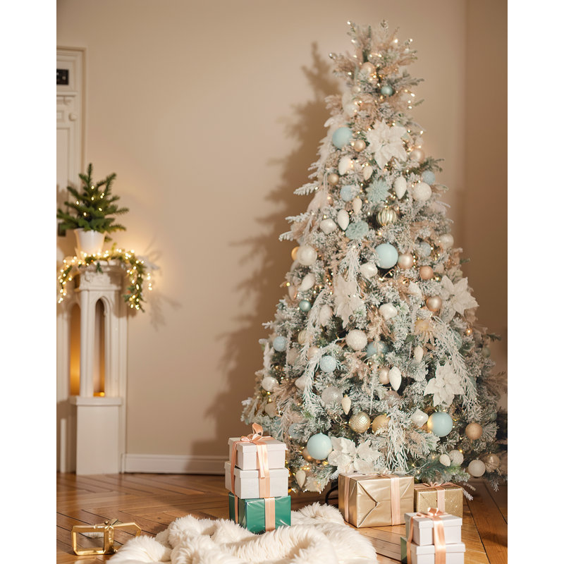 Arbre de Noël artificiel givré, 7.5'