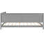 Lit de jour gris double - Design classique de style Mid-Century avec accoudoirs modernes en bois-250516343-250516341