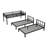 Twin Over Twin   Twin Bunk Beds For 3, Twin XL Over Twin   Twin Bunk Bed Metal Triple Bunk Bed, Black