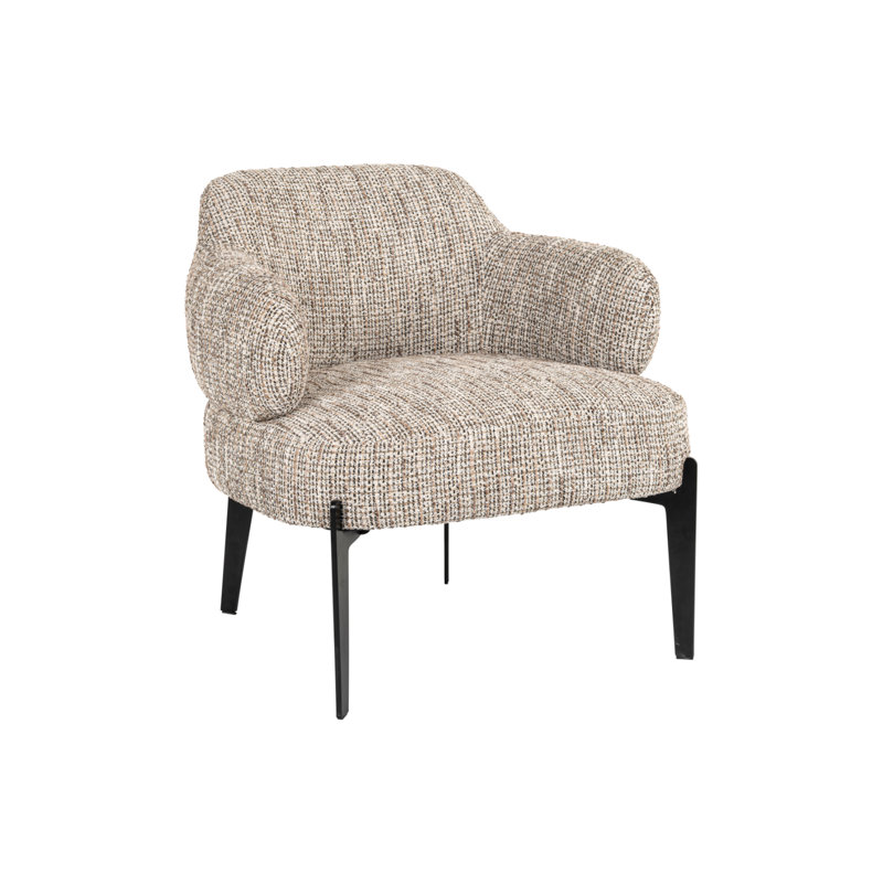 Accent Chair Upholstered Armchair, Black, Trendy Nature