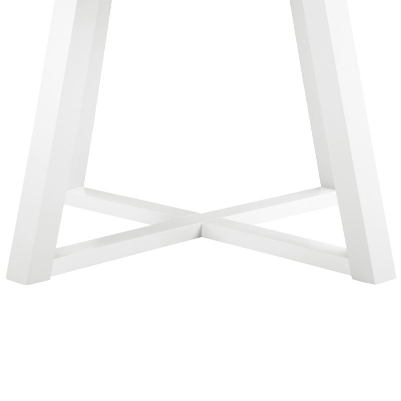 Table de salle à manger exquise avec grain de bois époustouflant et base à tréteaux stable pour une expérience de repas gracieuse