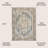 Keesha Bold Distressed Medallion Low-Pile Machine-Washable Blue/Cream Rug-965308616