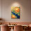 «Chrysanthemum Floral», impression sur toile tendue sur toile, ensemble de 1