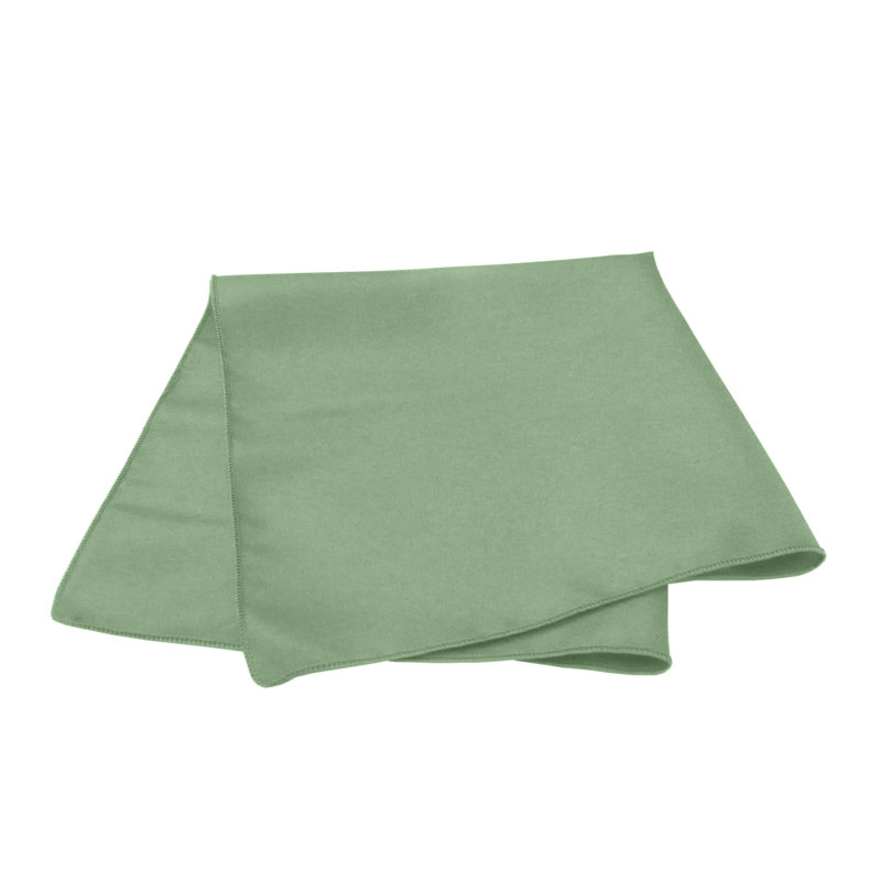 Polyester Square Napkin, Sage, 17" x 17"