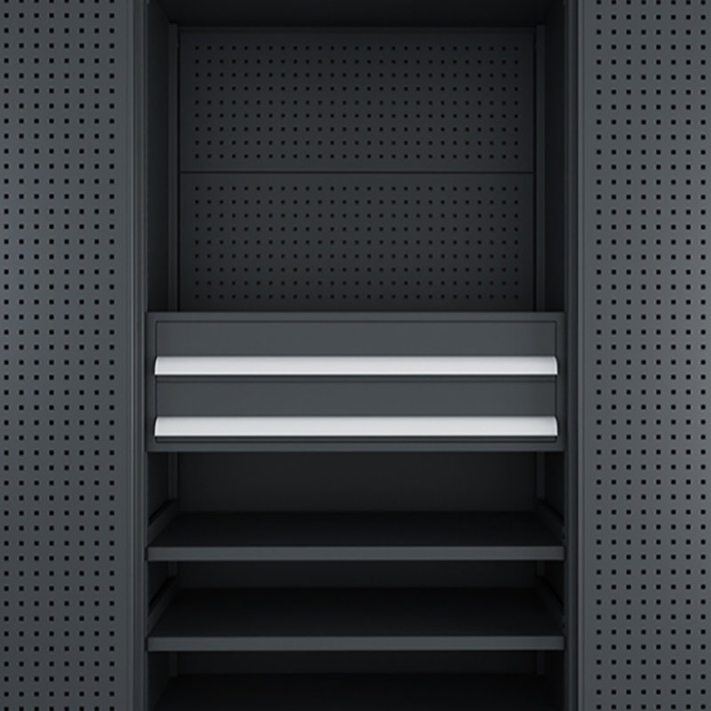 Casiers de garage multifonctionnels à grande capacité, Noir, noir, noir, noir