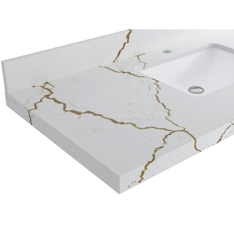 Hampton Floating Oak 30 In. W X 22 In. D Single Sink Bathroom Vanity In Dark Natural With 2 In., 2 IN Berkshire Brass