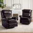 Hayliee Kelly Clarkson Home Waxed Leather Swivel Glider and Rocker Recliner (Set of 2)