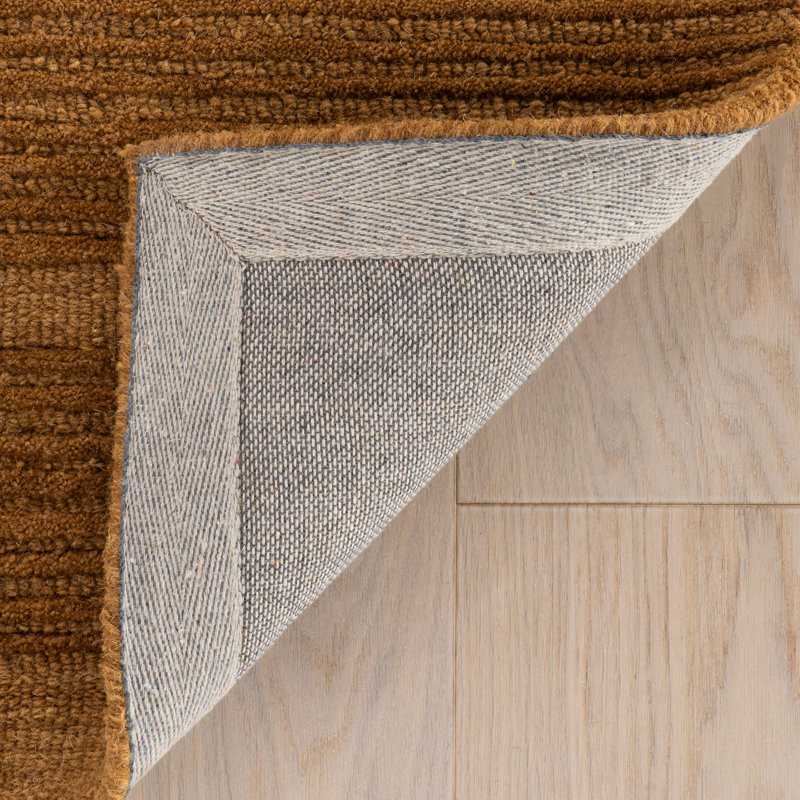 Cotina Modern Bordered Handmade Wool Rug, Rectangle 6' x 9'