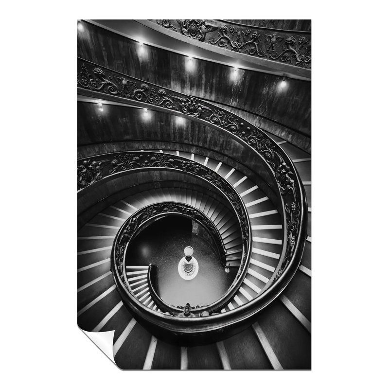 Architectital Lighted Staircase - No Frame Print, 46cm H x 31cm W